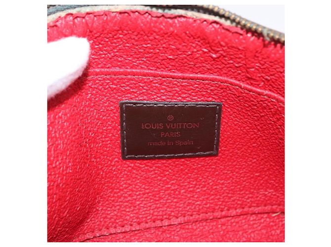 LOUIS VUITTON Damier Ebene Pochette Cosmetic PM Pochette N47516 LV Auth BA13777 - vista 17