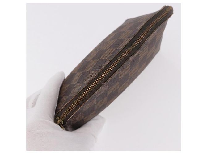 LOUIS VUITTON Damier Ebene Pochette Cosmetic PM Pochette N47516 LV Auth BA13777 - vista 5