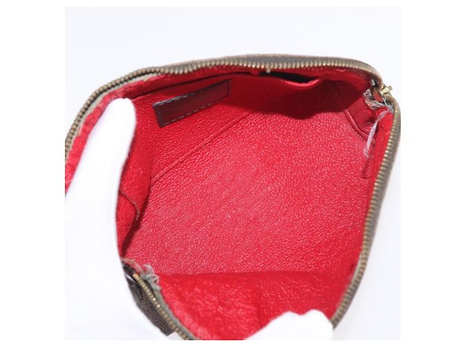 LOUIS VUITTON Damier Ebene Pochette Cosmetic PM Pochette N47516 LV Auth BA13777 - vista 9