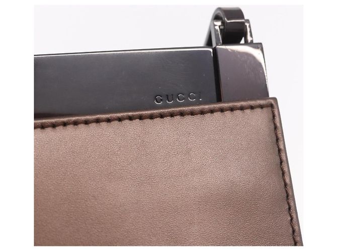 Borsa a Spalla GUCCI in Pelle Marrone 004 0406 0492 Auth 186696 - vista 14