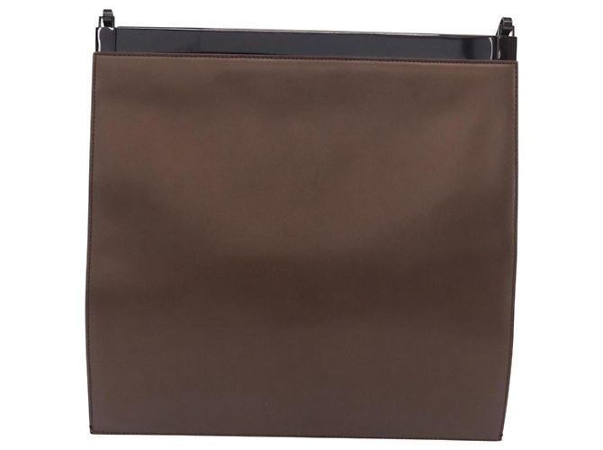 Borsa a Spalla GUCCI in Pelle Marrone 004 0406 0492 Auth 186696 - vista 3