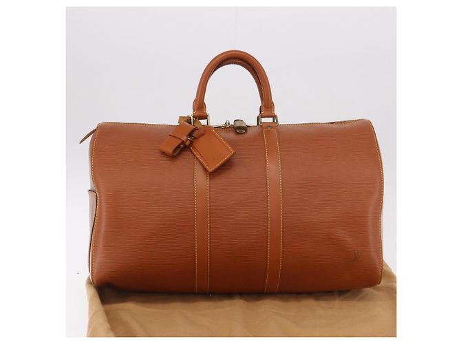 LOUIS VUITTON Epi Keepall 45 Boston Bag Marrone M42978 LV Auth 190098SAV - vista 12