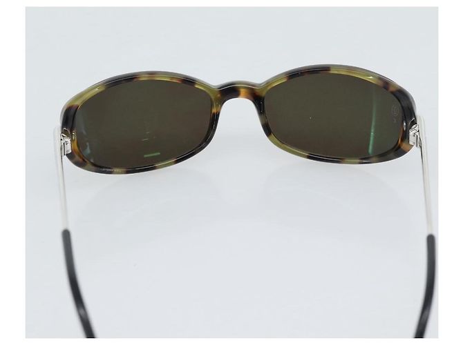 Gafas de Sol CARTIER Tortoise Metal Brown Silver Auth BA14032V Castaño Plata - vista 10