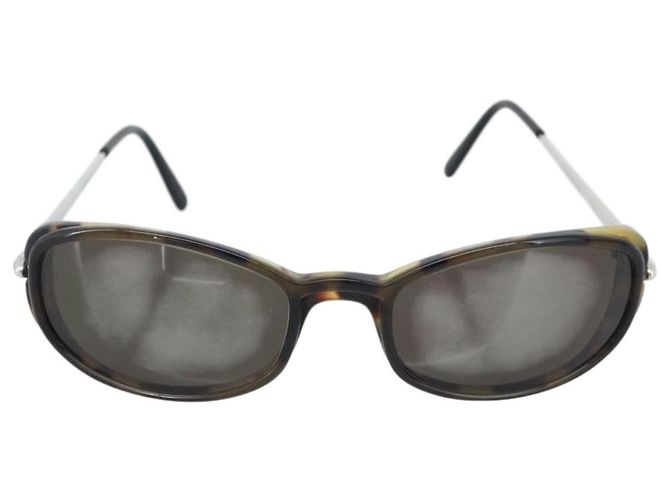 Gafas de Sol CARTIER Tortoise Metal Brown Silver Auth BA14032V Castaño Plata - vista 2