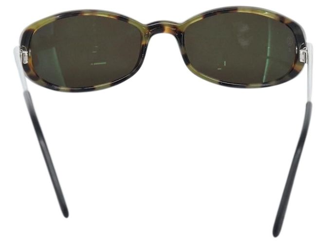 Gafas de Sol CARTIER Tortoise Metal Brown Silver Auth BA14032V Castaño Plata - vista 3