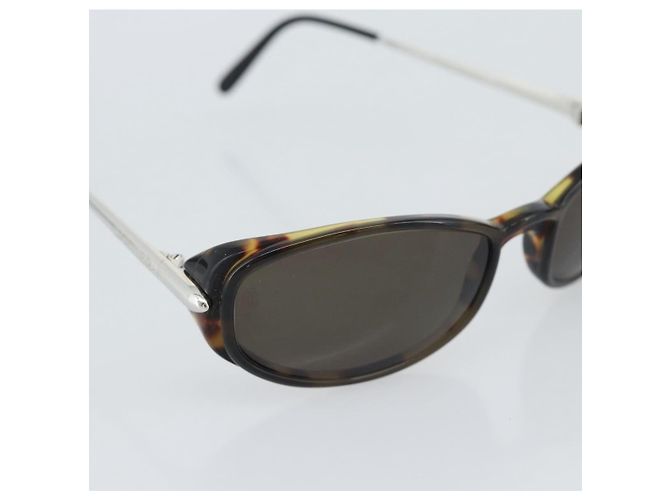 Gafas de Sol CARTIER Tortoise Metal Brown Silver Auth BA14032V Castaño Plata - vista 8