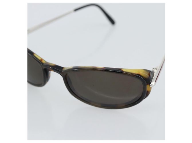 Gafas de Sol CARTIER Tortoise Metal Brown Silver Auth BA14032V Castaño Plata - vista 9
