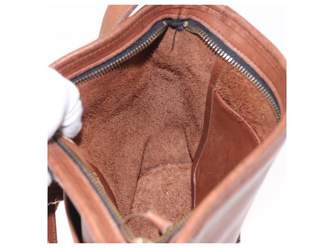 Borsa a Spalla Coach in Pelle Marrone e Oro Auth 189421 D'oro - vista 18