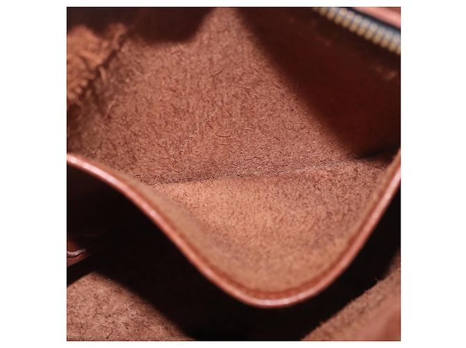 Borsa a Spalla Coach in Pelle Marrone e Oro Auth 189421 D'oro - vista 19