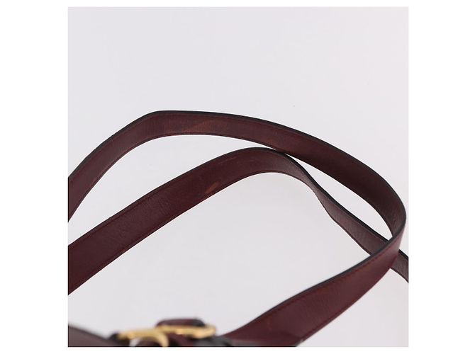 Zaino CARTIER Must Line Bordeaux Gold Auth 190550 - vista 10