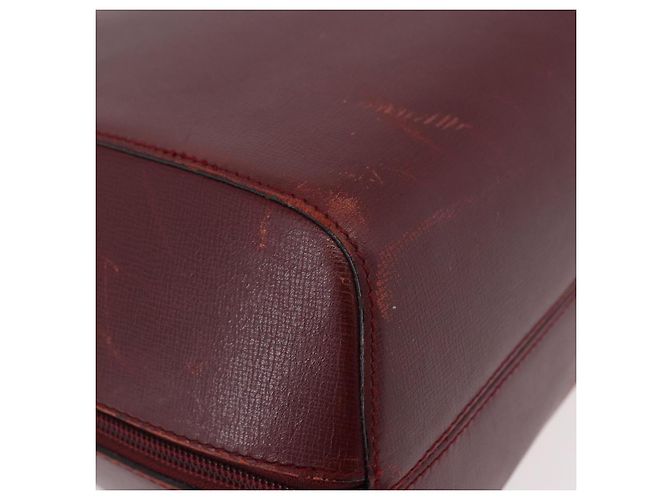 Zaino CARTIER Must Line Bordeaux Gold Auth 190550 - vista 12