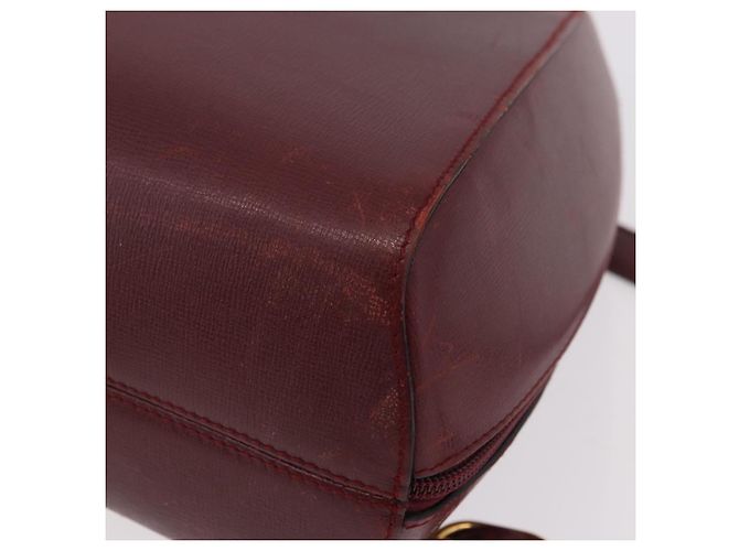 Zaino CARTIER Must Line Bordeaux Gold Auth 190550 - vista 13