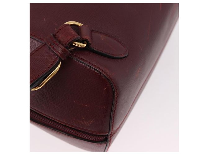 Zaino CARTIER Must Line Bordeaux Gold Auth 190550 - vista 14