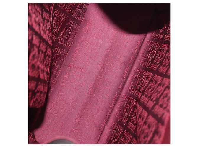 Zaino CARTIER Must Line Bordeaux Gold Auth 190550 - vista 20
