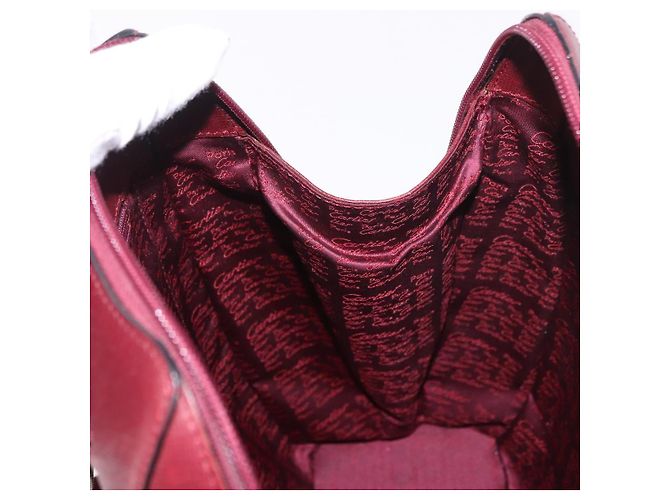 Zaino CARTIER Must Line Bordeaux Gold Auth 190550 - vista 21