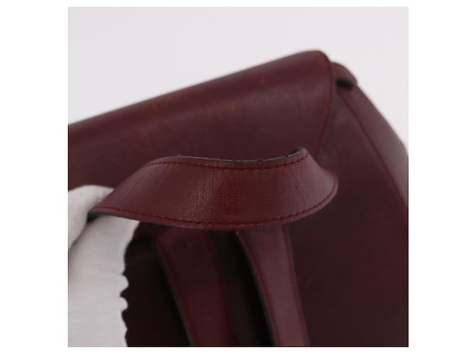 Zaino CARTIER Must Line Bordeaux Gold Auth 190550 - vista 7