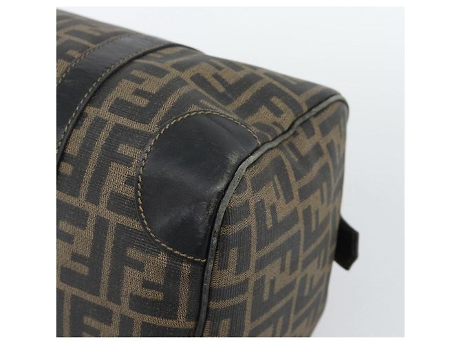 FENDI Zucca Canvas Handtasche Schwarz Braun Authentisch 186665 - Ansicht 12