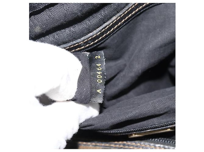 FENDI Zucca Canvas Handtasche Schwarz Braun Authentisch 186665 - Ansicht 21