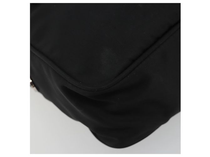 Borsa a tracolla PRADA Nylon Nero Argento Auth mr2725A - vista 11
