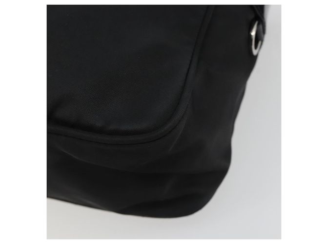 Borsa a tracolla PRADA Nylon Nero Argento Auth mr2725A - vista 12