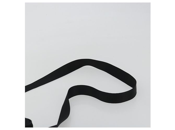 Borsa a tracolla PRADA Nylon Nero Argento Auth mr2725A - vista 8
