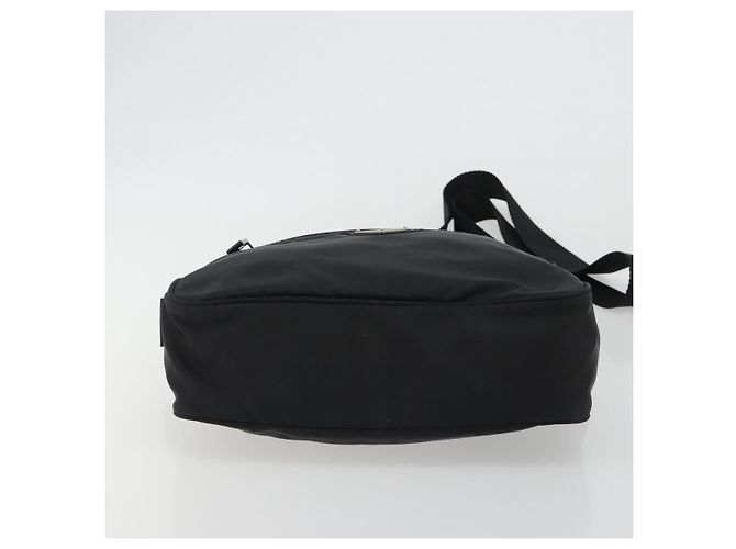 Borsa a tracolla PRADA Nylon Nero Argento Auth mr2725A - vista 9