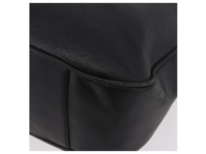 Borsa a Spalla GUCCI Bamboo in Pelle 2way Nero Oro 001 3444 1577 Auth 189938 D'oro - vista 13