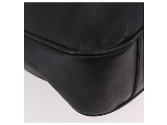 Borsa a Spalla GUCCI Bamboo in Pelle 2way Nero Oro 001 3444 1577 Auth 189938 D'oro - vista 14