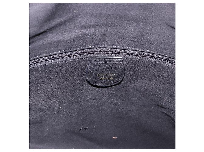 Borsa a Spalla GUCCI Bamboo in Pelle 2way Nero Oro 001 3444 1577 Auth 189938 D'oro - vista 16