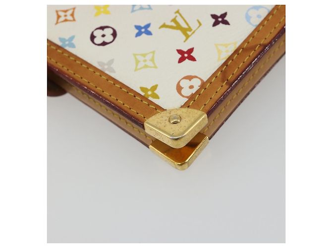 LOUIS VUITTON Monogram Multicolor Agenda PM White R20896 LV Auth BA14021 Bianco - vista 11