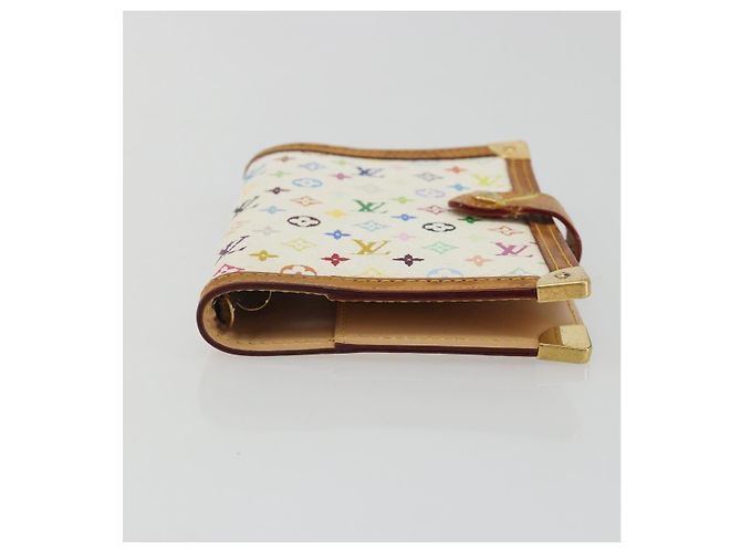 LOUIS VUITTON Monogram Multicolor Agenda PM White R20896 LV Auth BA14021 Bianco - vista 7