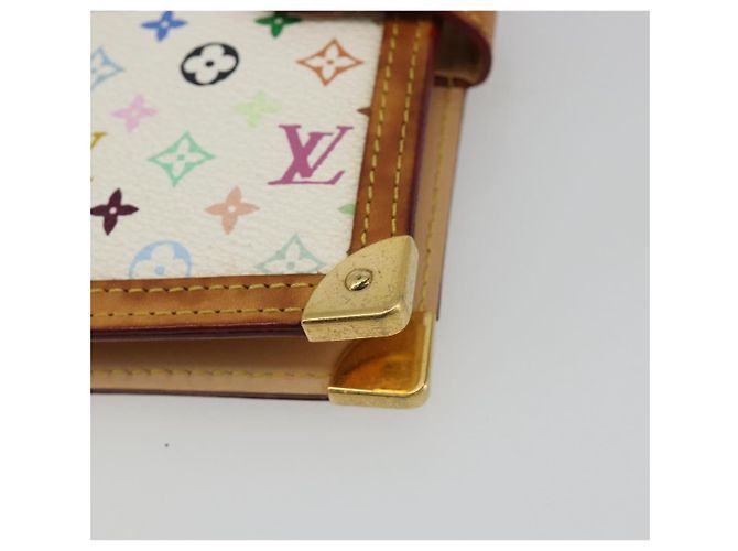 LOUIS VUITTON Monogram Multicolor Agenda PM White R20896 LV Auth BA14021 Bianco - vista 8