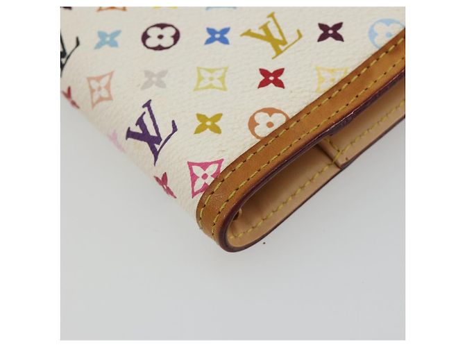 LOUIS VUITTON Monogram Multicolor Agenda PM White R20896 LV Auth BA14021 Bianco - vista 9