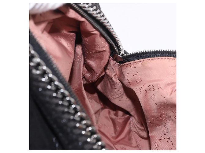 Autre Marque Rucksack Stella MacCartney Polyester Schwarz Silber Auth bs35920 - Ansicht 20