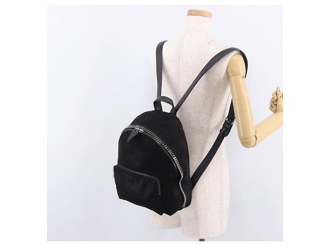 Autre Marque Rucksack Stella MacCartney Polyester Schwarz Silber Auth bs35920 - Ansicht 27