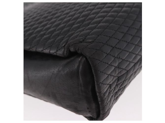 Borsa Tote con catena BALLY in pelle nera e oro Auth BA13962 Nero D'oro - vista 12