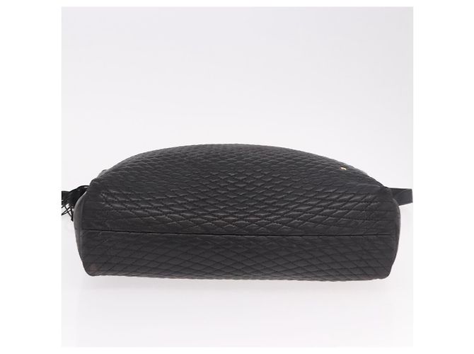 Borsa Tote con catena BALLY in pelle nera e oro Auth BA13962 Nero D'oro - vista 9