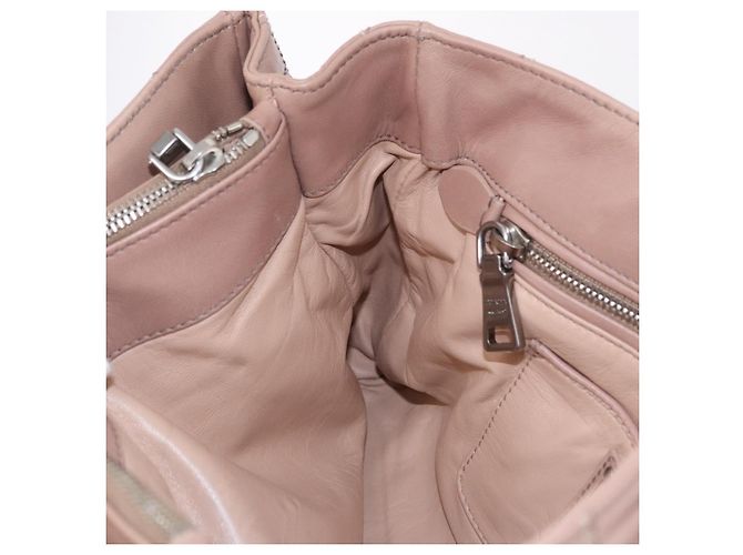 Borsa a Spalla con Catena PRADA in Pelle Rosa Argento Auth gh2200A - vista 22