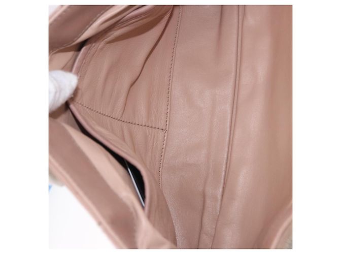 Borsa a Spalla con Catena PRADA in Pelle Rosa Argento Auth gh2200A - vista 23