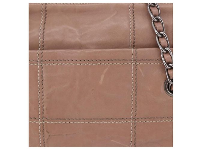 Borsa a Spalla con Catena PRADA in Pelle Rosa Argento Auth gh2200A - vista 4