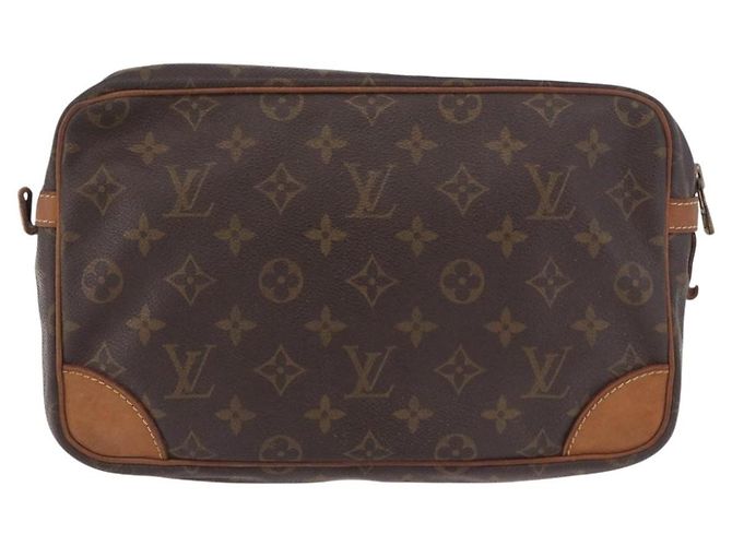 LOUIS VUITTON Clutch Monogram Compiegne 28 M51845 LV Auth 191045 Monogramma - vista 2