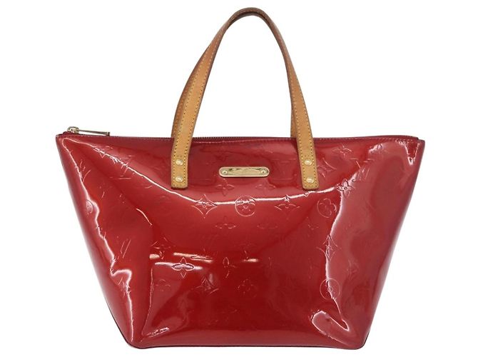 LOUIS VUITTON Bolso Vernis Bellevue PM Pomme D'amour M93583 LV Auth ka5098 Roja - vista 13