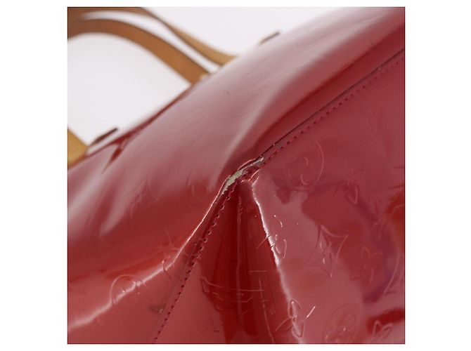 LOUIS VUITTON Bolso Vernis Bellevue PM Pomme D'amour M93583 LV Auth ka5098 Roja - vista 15