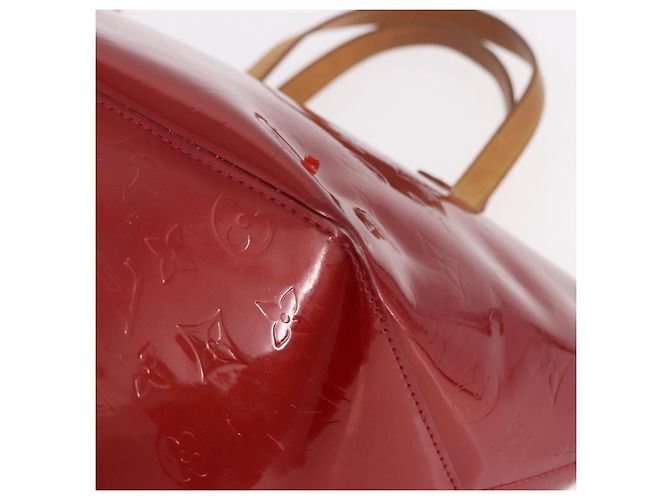 LOUIS VUITTON Bolso Vernis Bellevue PM Pomme D'amour M93583 LV Auth ka5098 Roja - vista 16