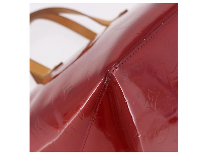 LOUIS VUITTON Bolso Vernis Bellevue PM Pomme D'amour M93583 LV Auth ka5098 Roja - vista 17