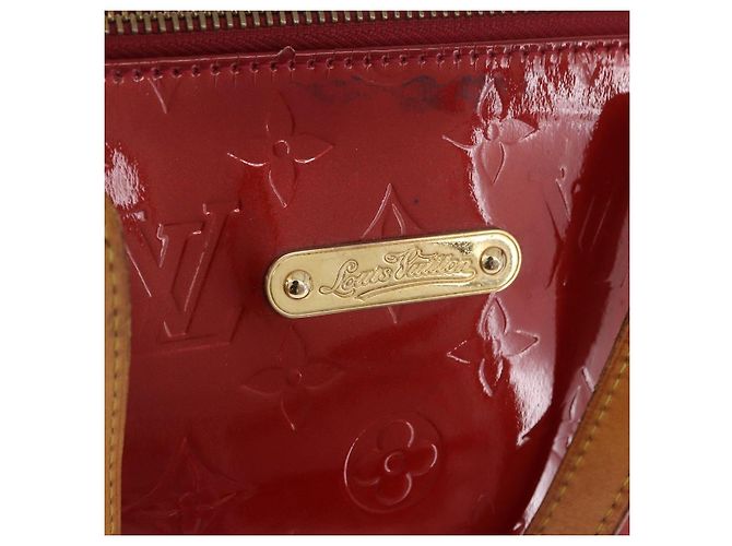 LOUIS VUITTON Bolso Vernis Bellevue PM Pomme D'amour M93583 LV Auth ka5098 Roja - vista 20