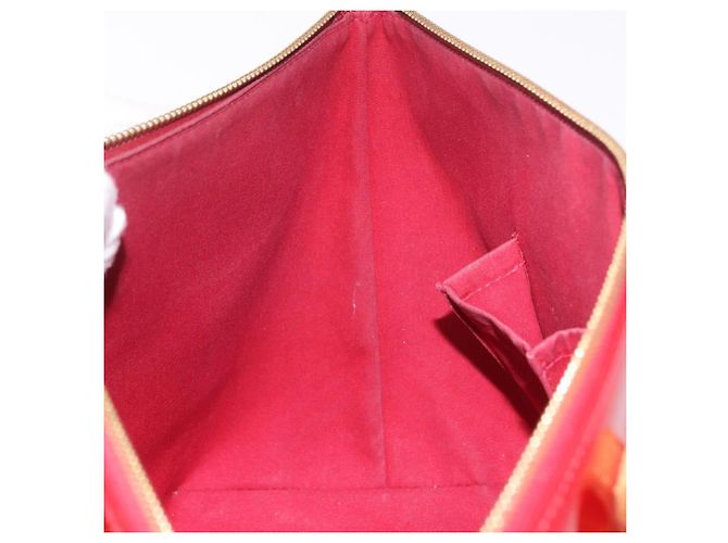 LOUIS VUITTON Bolso Vernis Bellevue PM Pomme D'amour M93583 LV Auth ka5098 Roja - vista 23