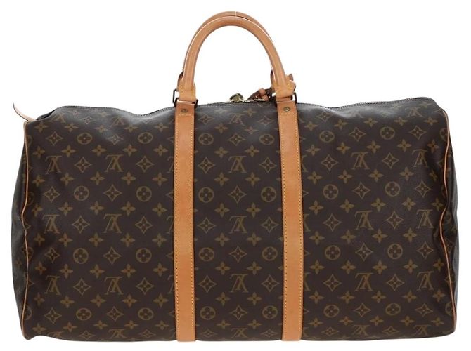 LOUIS VUITTON Monogram Keepall 55 Boston Bag M41424 LV Auth 189276V Monogramma - vista 2