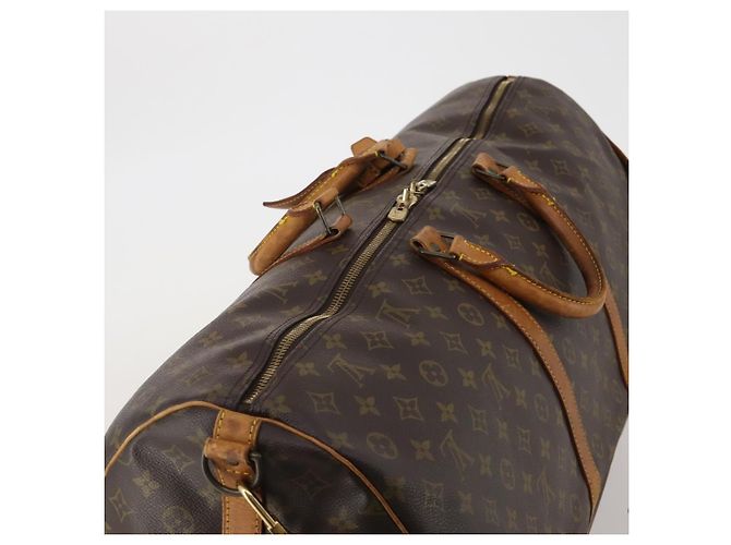 LOUIS VUITTON Monogram Keepall Bandouliere 60 Boston Bag M41412 LV Auth 190782 Monogramma - vista 6