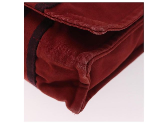 Hermès Borsa a tracolla HERMES Bathas in tela rossa argento mr2683 Rosso - vista 11